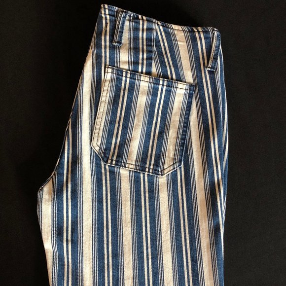Free People Jolene Hip Hugger Striped Flare Sz 29 - Picture 9 of 16